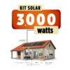 Kit Solar 3000W para Casa o finca – Hibrido ENERGÍA SOLAR COLOMBIA