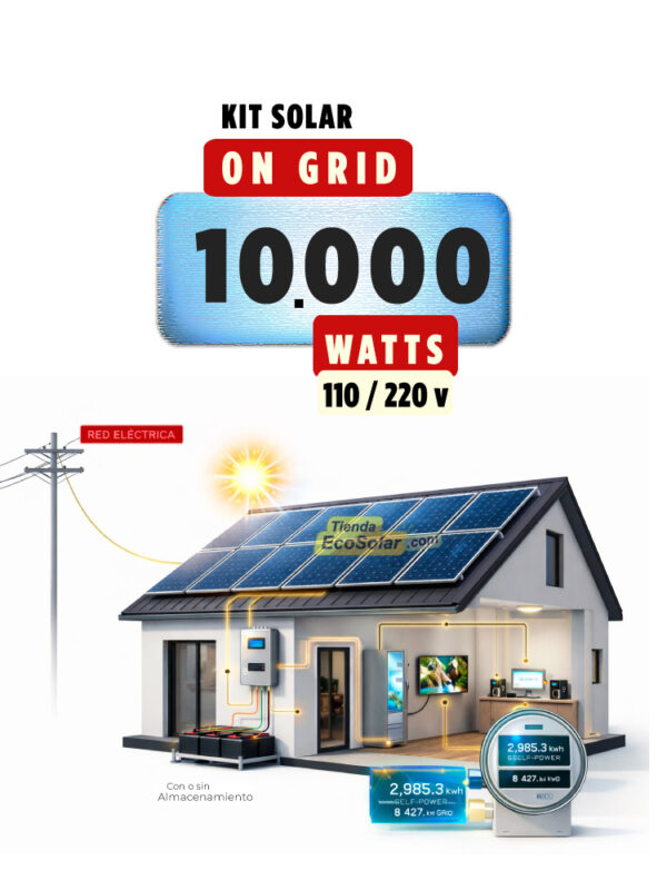 Kit Solar 10000w para Casa o Empresa en Colombia | Sistema OnGrid con Wifi
