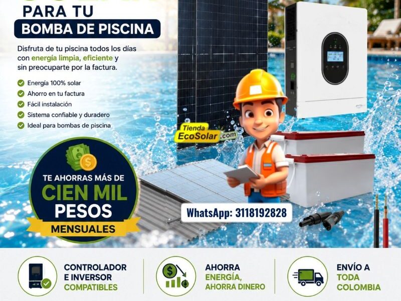 Energía Solar para tu bomba de Piscina
