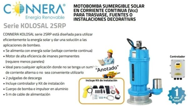 Control Bomba SUMERGIBLE R-KOLOS-CTRL-30-2 - Abastecimiento de agua limpia, pozos profundos, sistemas de riego y distribución de agua civil o agrícola. 🛒 ¡Asesoría HOY!