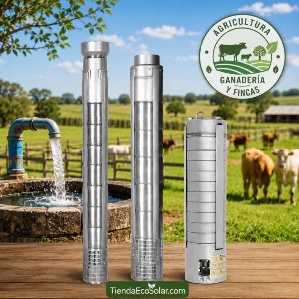 Bomba SUMERGIBLE KOLOS4-60-150-20 - Abastecimiento de agua limpia, pozos profundos, sistemas de riego y distribución de agua civil o agrícola. 🛒 ¡Asesoría HOY!