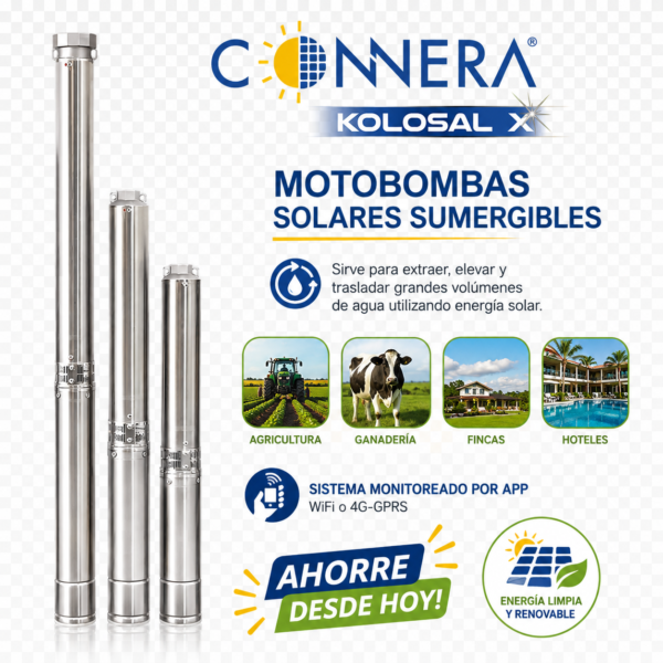 Bomba SUMERGIBLE KOR07-R05-9 - Riego. Llenado de depósitos (tinacos, piscinas, cisternas) Sistemas de presión (hidroneumáticos) Sistemas de enfriamiento. Redes de agua potable 🛒 ¡Asesoría HOY!