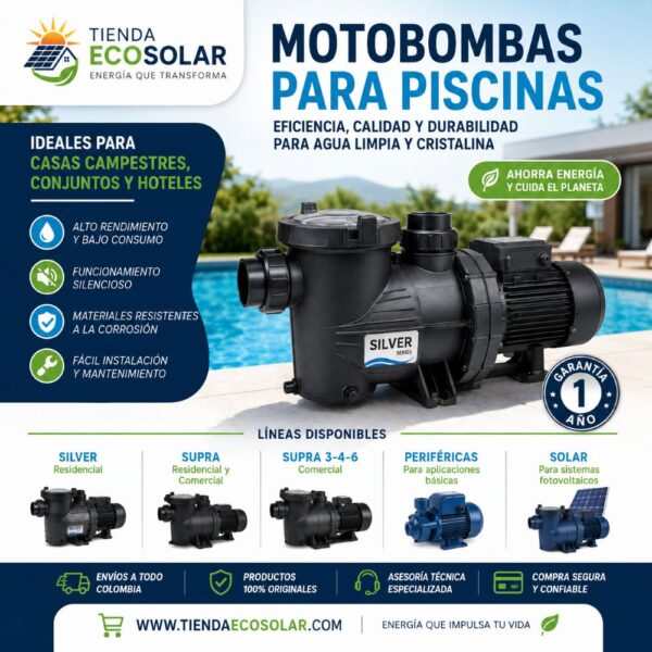 Bomba De Piscina Aqua Pak Silver De 3/4 Hp A 115v